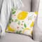 Spring Lemon Pattern 18" x 18" Throw Pillow